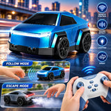 Mini RC Cyber Truck Smart Racing Induction Car with Lights & Sound (358-9)