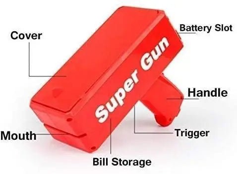 Money Gun Paper Spary Machine Toy (WF-3011)