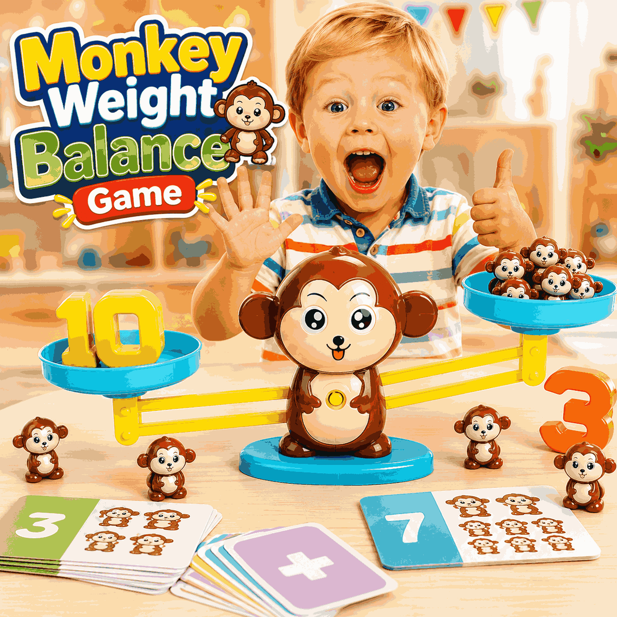 Weight Balance Learning Scale - Monkey Balance Game (ME-028)