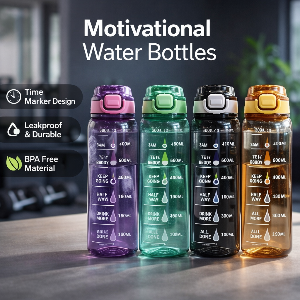MotionMax 600ml Water Bottle (Random Color) (029-36)