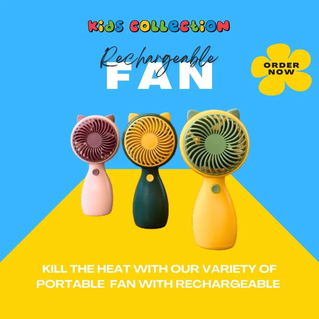 Multi - purpose Pocket Mini Fan (Rechargeable) - Toynix