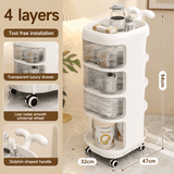 Multipurpose Baby Supplies Storage Trolley