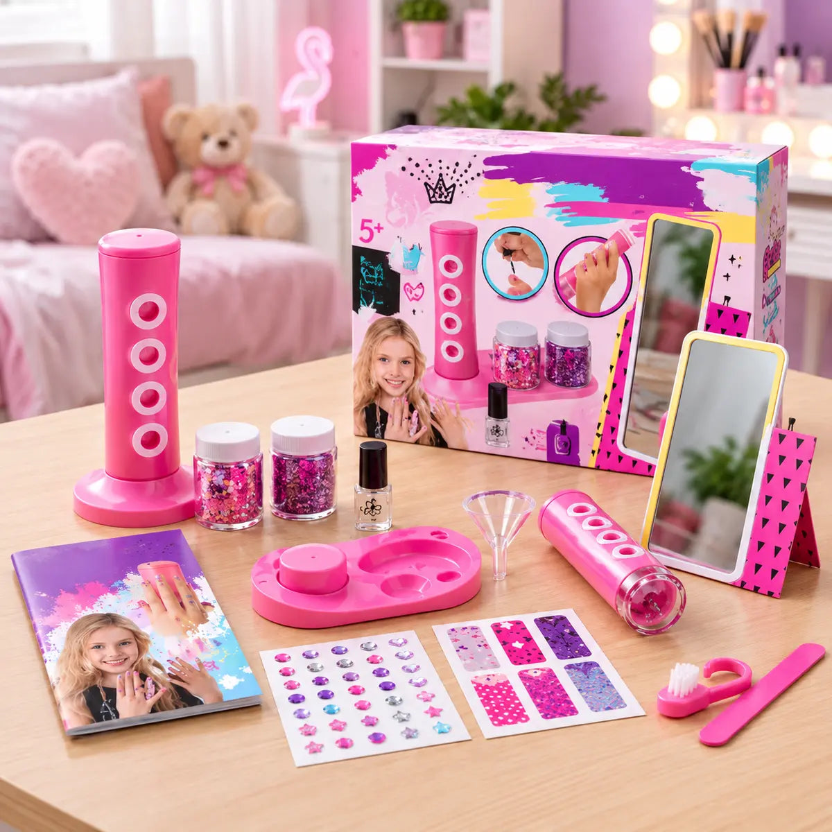 Shaky Shake Nail Kit Manicure & Pedicure Set for Girls