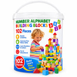 102 Pcs Number & Alphabet Building Blocks | 2025-6