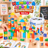 102 Pcs Number & Alphabet Building Blocks | 2025-6
