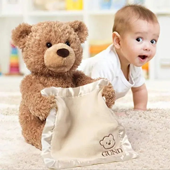 Peek-A-Boo Teddy Bear Toy With Motion & Sound For Kids (03)