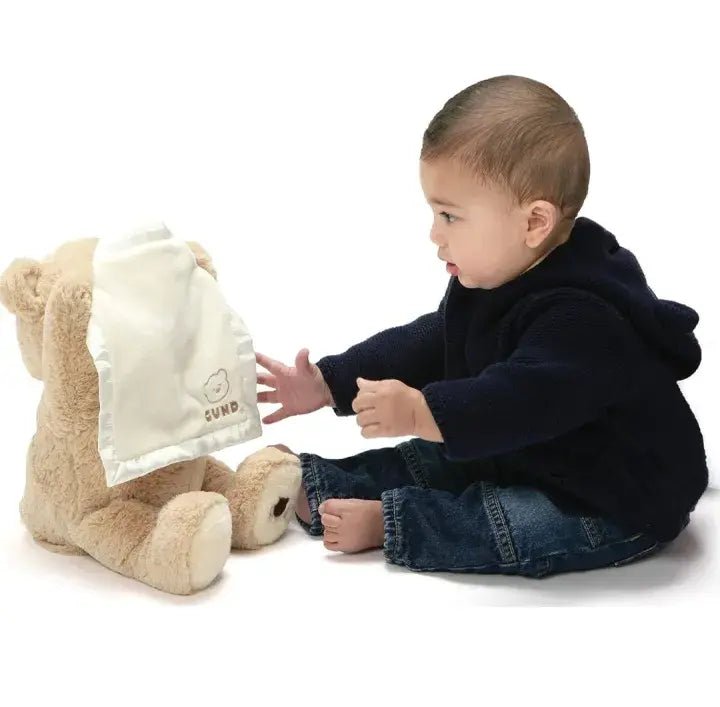 Peek-A-Boo Teddy Bear Toy With Motion & Sound For Kids (03)