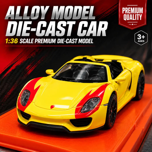 Porsche Premium 1:36 Scale Die-Cast Car (Random Colors | W36888)