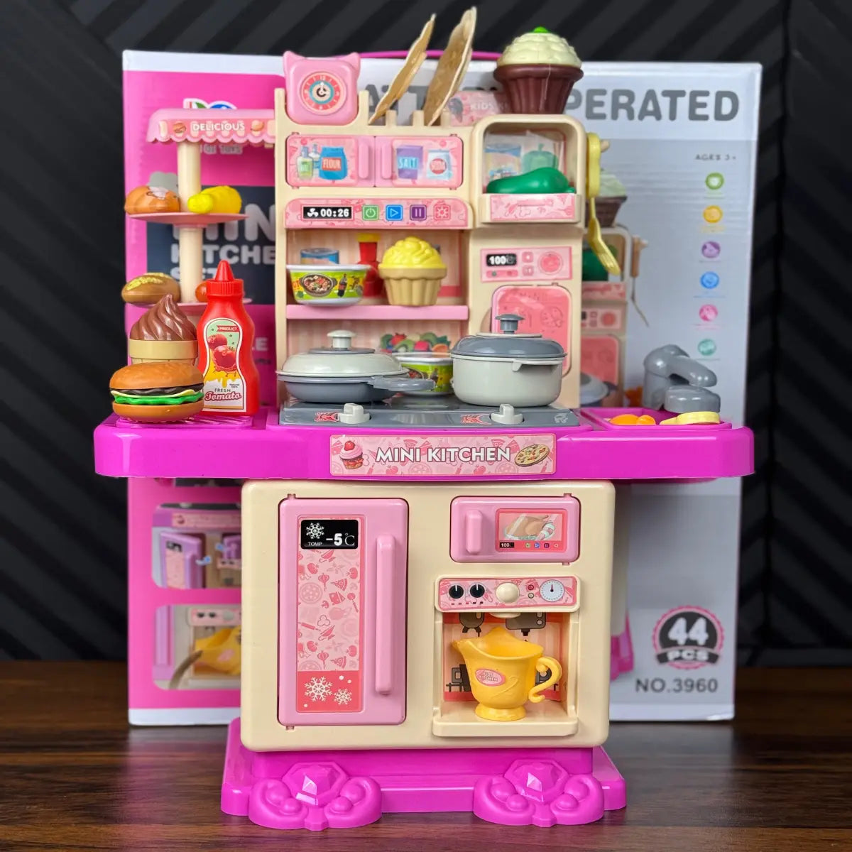 Pretend Play Kitchen Set for Kids Complete Mini Cooking Toy Set