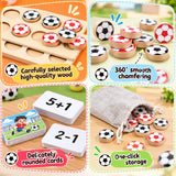 Children Wooden Puzzle Football Mathematics Teaching Game (2025-17)