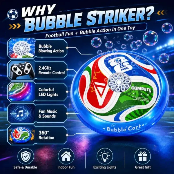 RC Bubble Soccer Ball Toy with Lights & Music (Random Design | UD3009A)
