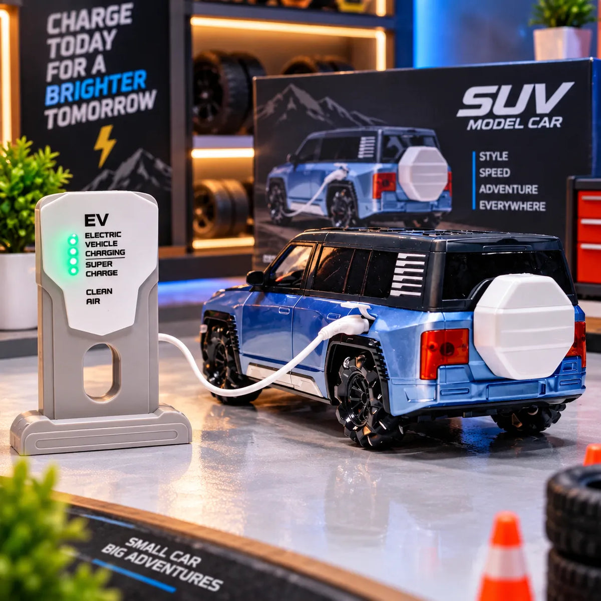RC MOKA U8 EV SUV Electric Car 1:12 Scale with Remote Control and LED Lights