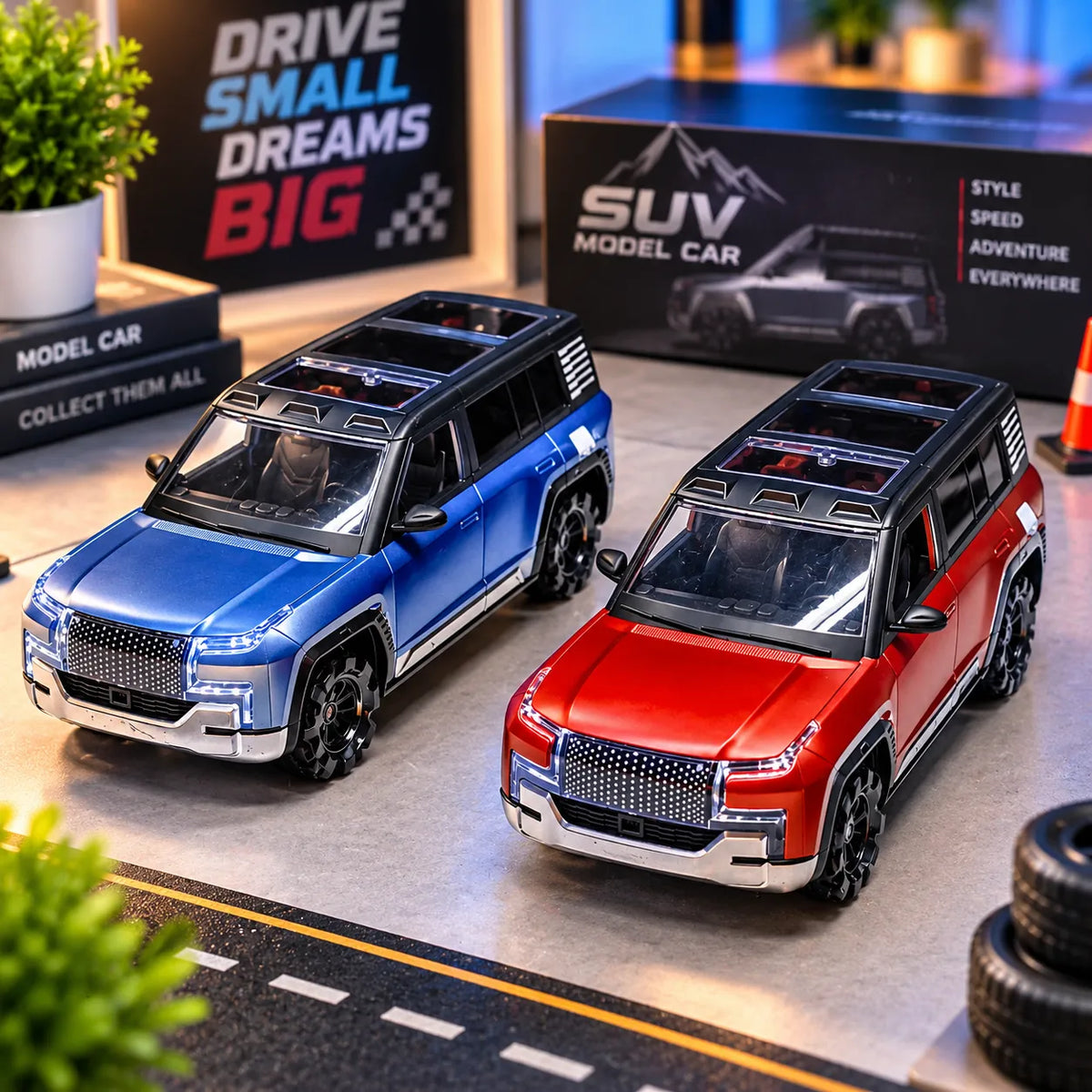 RC MOKA U8 EV SUV Electric Car 1:12 Scale with Remote Control and LED Lights