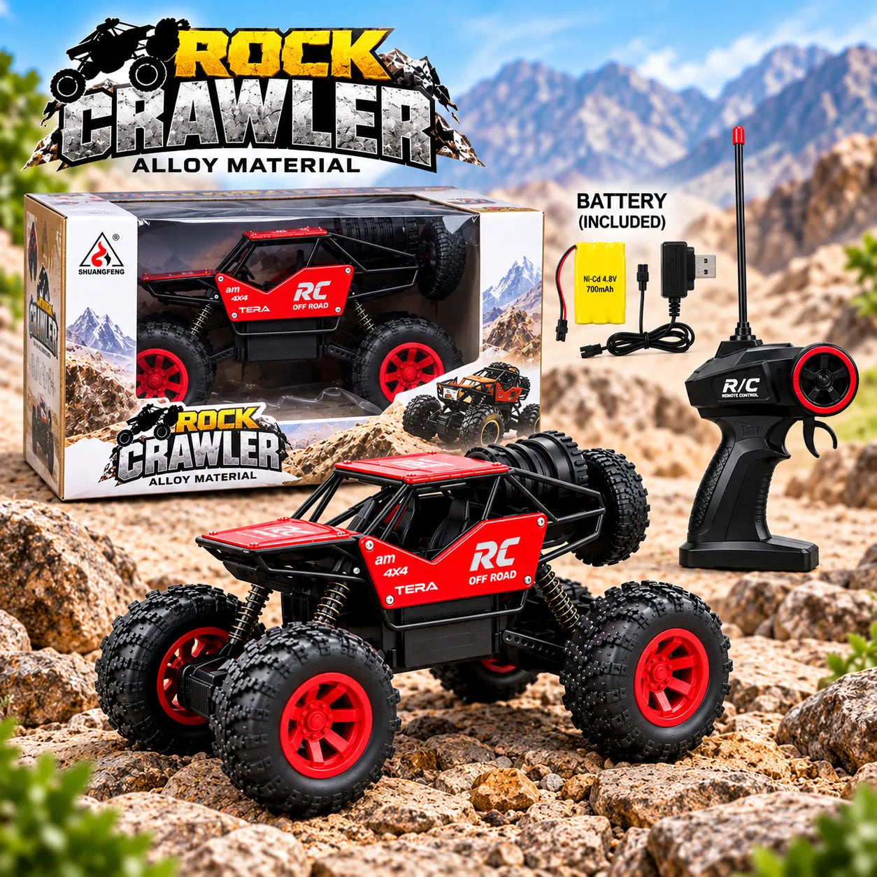 RC Rock Crawler Jeep with Smoke Effect