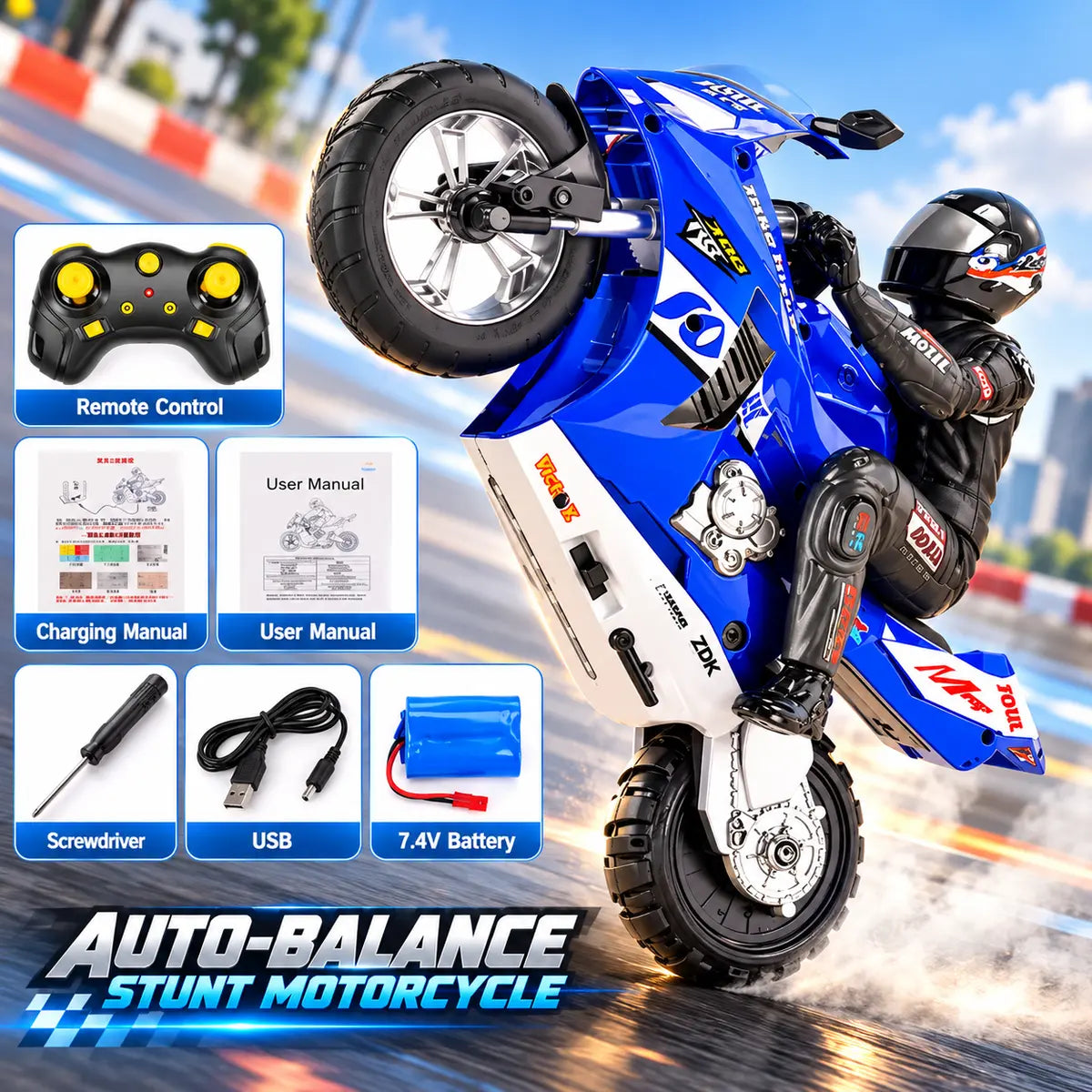 RC Self balancing High Speed Racing Stunt Bike