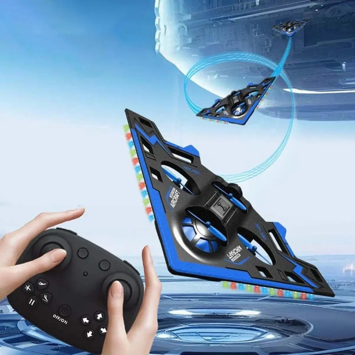 Remote control foam B2 bomber fighter jet RC flying toy with wireless controller