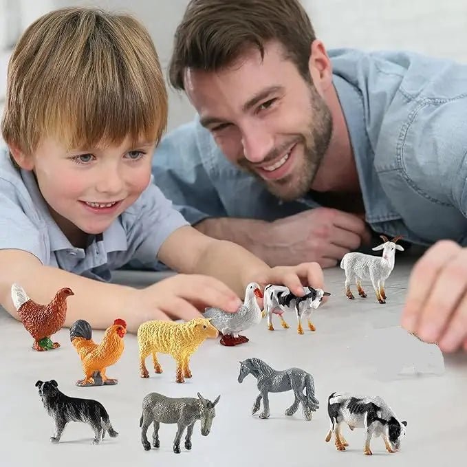 Realistic Animal Figures Set Toy For Kids - Toynix