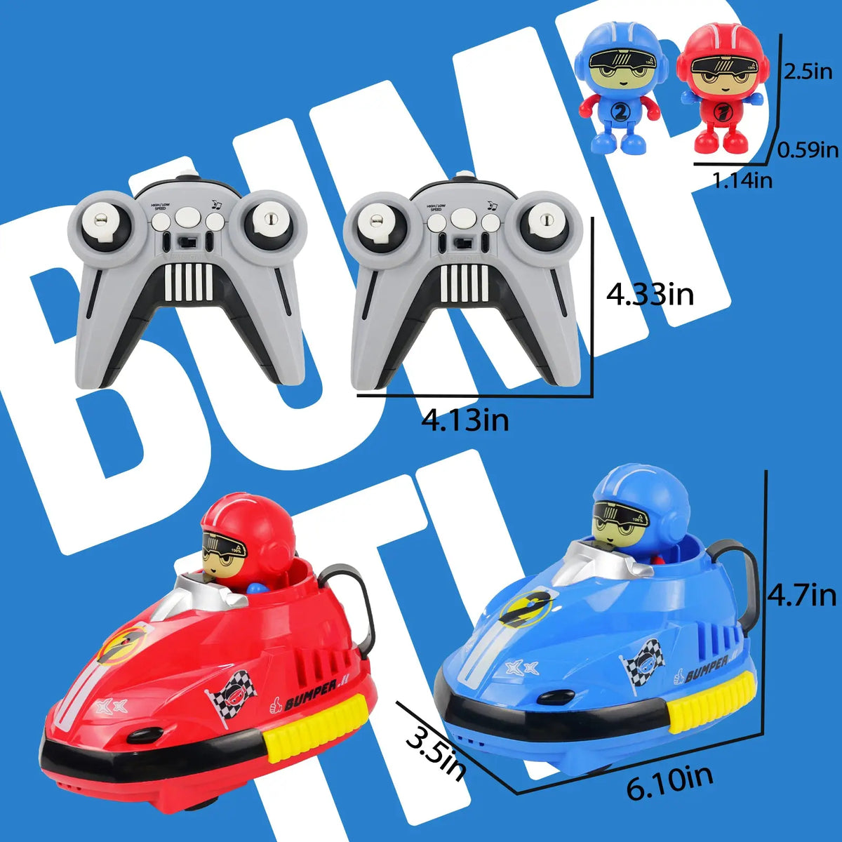 Remote Control Battle Bumper Cars for 2 Players (0189)
