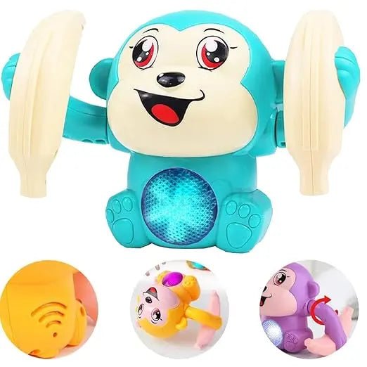Rolling Banana Monkey Toys with Light & Music (826)