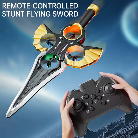 RC Flying Sword Drone – LED Remote Control Toy