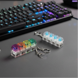 Keyboard Fidget Stress Relief Keychain for Kids & Adults (Random Colors | KC)
