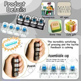Keyboard Fidget Stress Relief Keychain for Kids & Adults (Random Colors | KC)