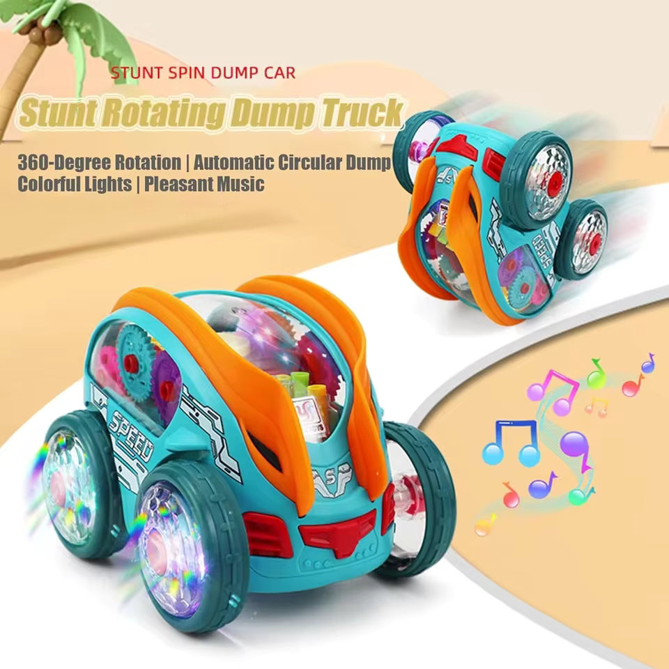 360 Stunt Gear Powered Car with Led Light & Music (YJ388-68)