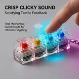 Keyboard Fidget Stress Relief Keychain for Kids & Adults (Random Colors | KC)