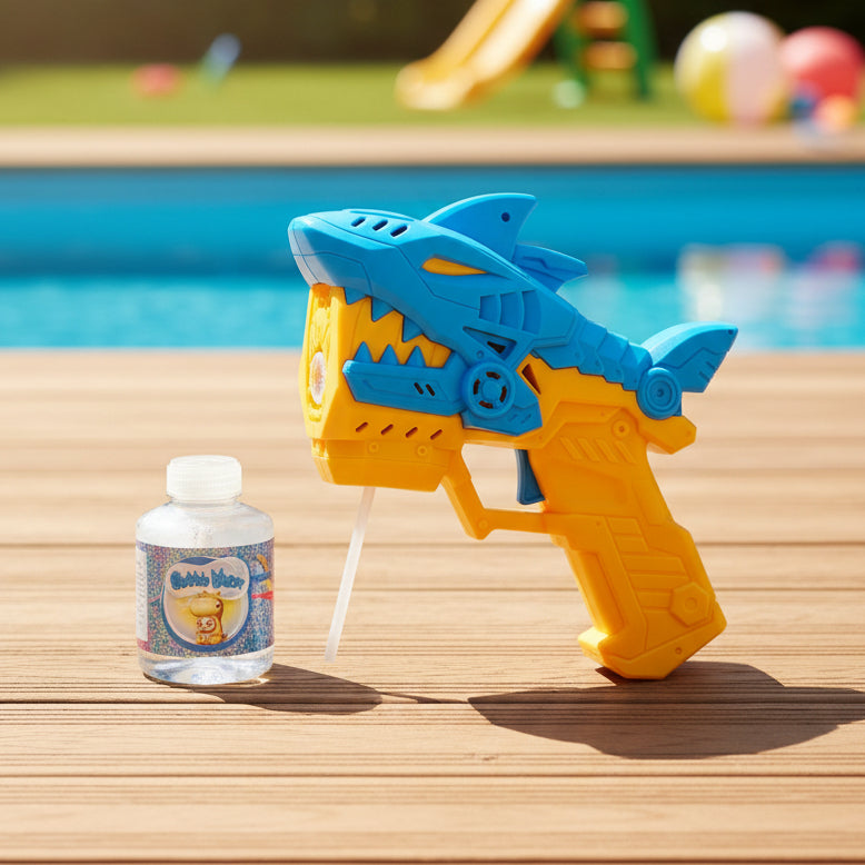 shark bubble gun for kids bubble blaster toy Pakistan outdoor fun toy