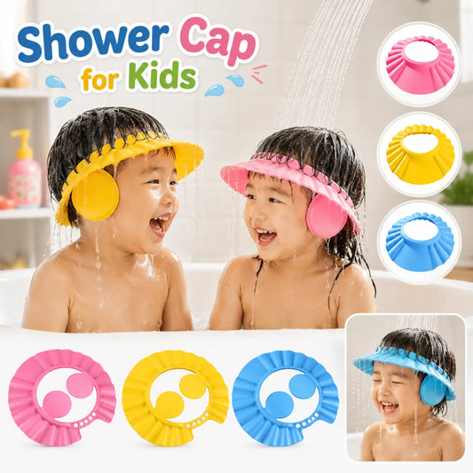 Safe Shampoo Shower Bathing Protection Cap for Babies and Kids