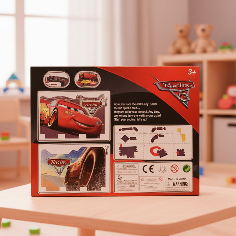 McQueen Kids Car Racing Track Set with Cars (660-A106)