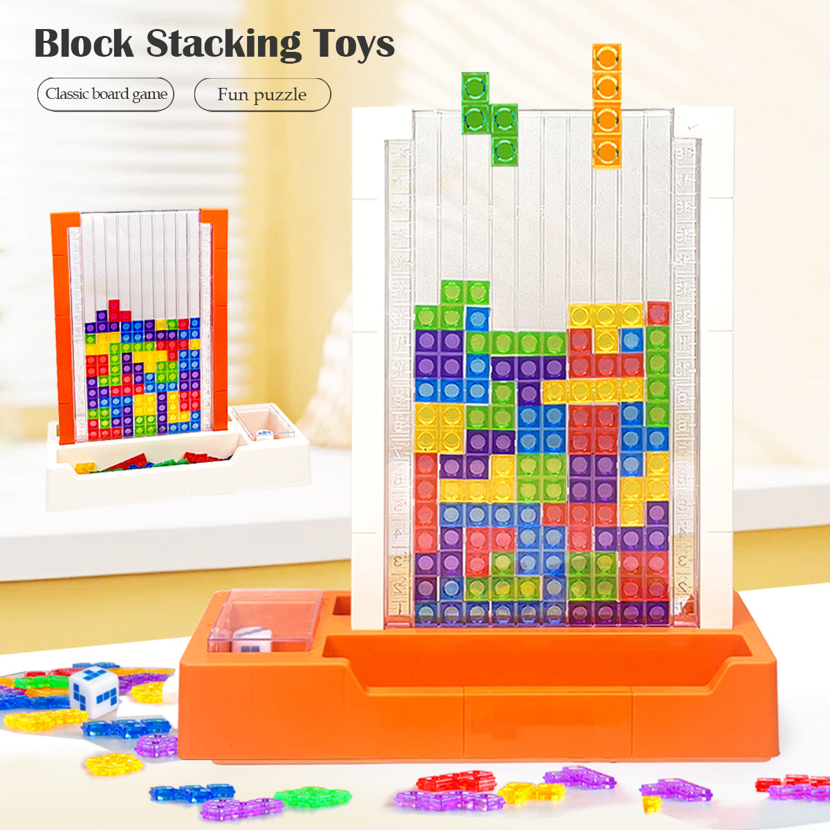 Educational 3D Puzzles Block Tetris Game For Kids