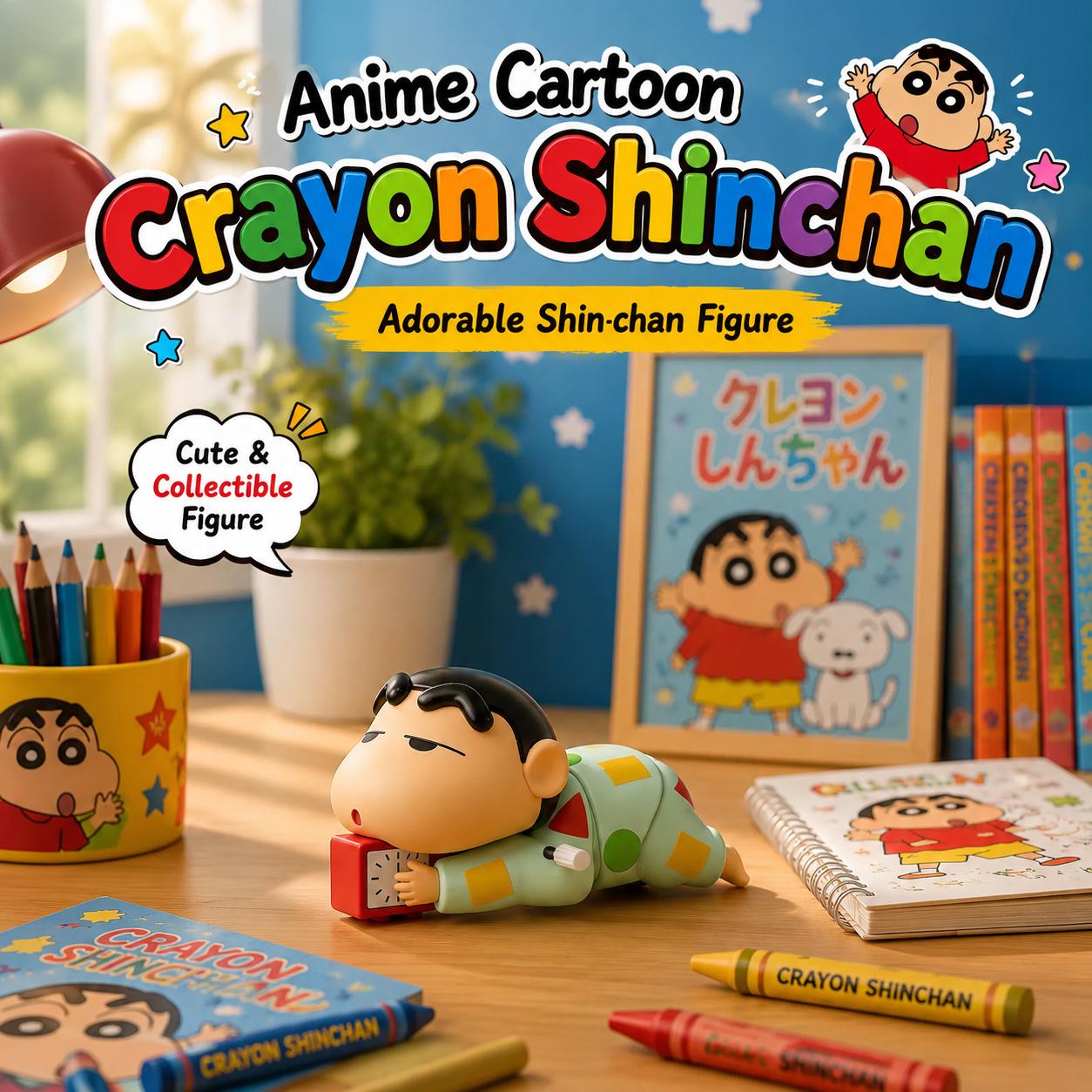 Anime Cartoon Crayon Shin chan Crawling Toy for Babies