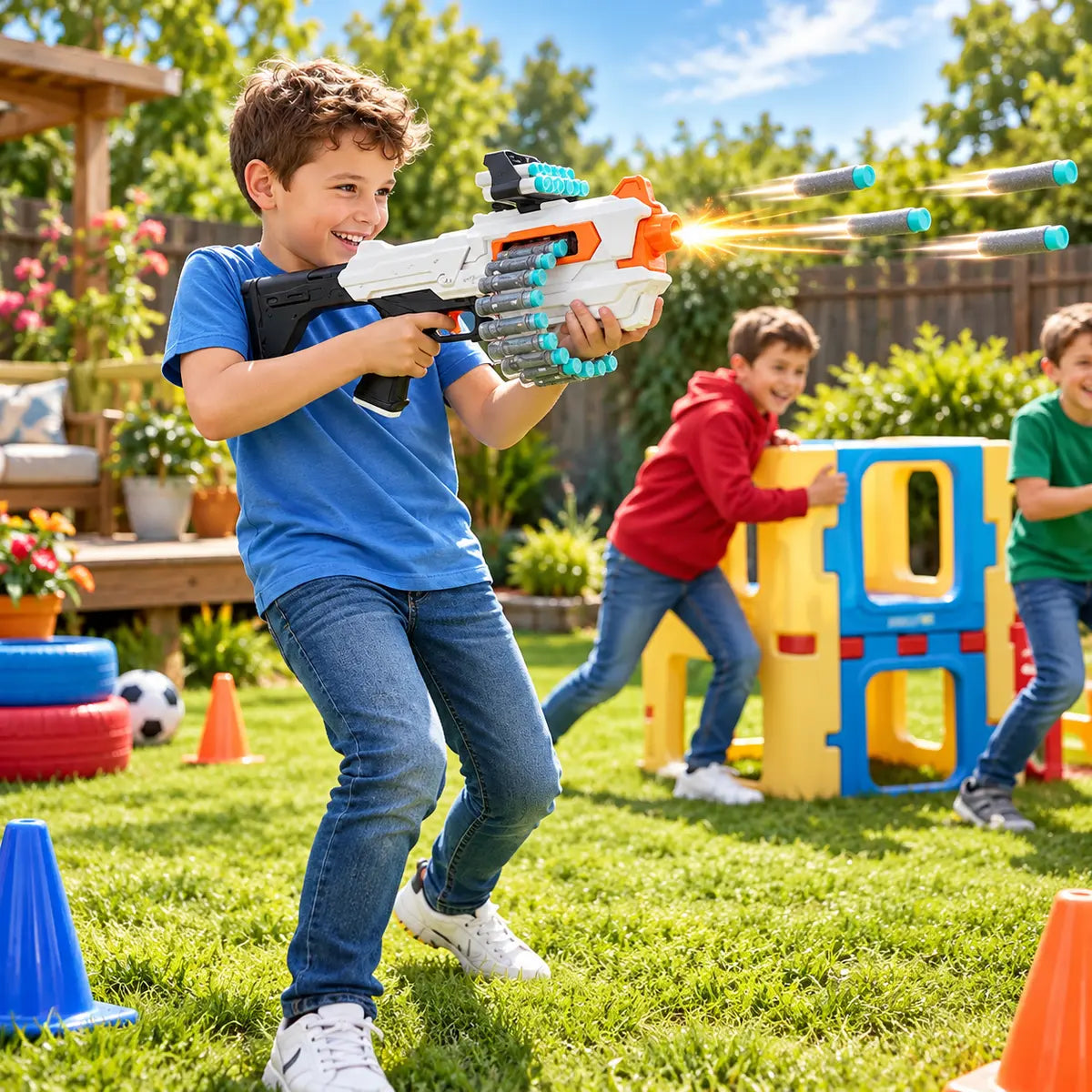 Soft Bullet Blaster Gun with Foam Darts (CH18-20)