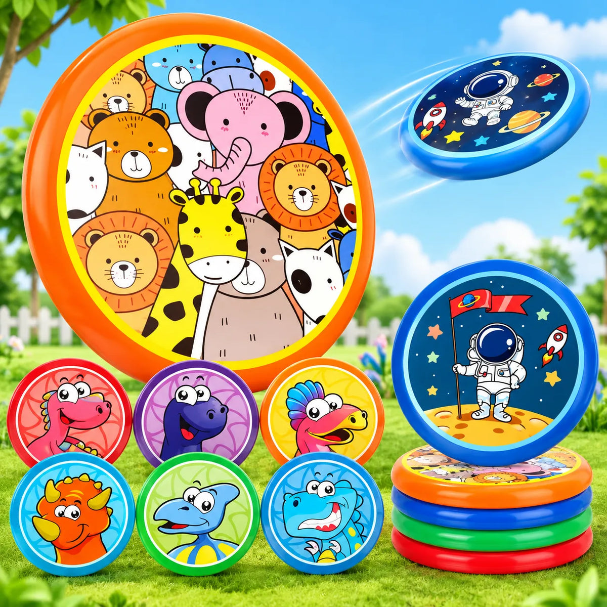 Soft Rubber Frisbee Flying Disc Toy (Random Color | 216H)