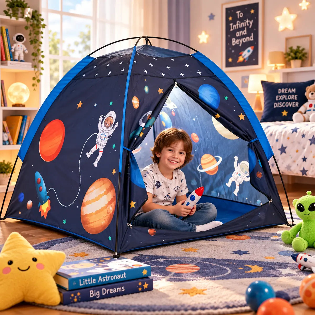 Space World Galaxy Indoor Play Tent House for Kids