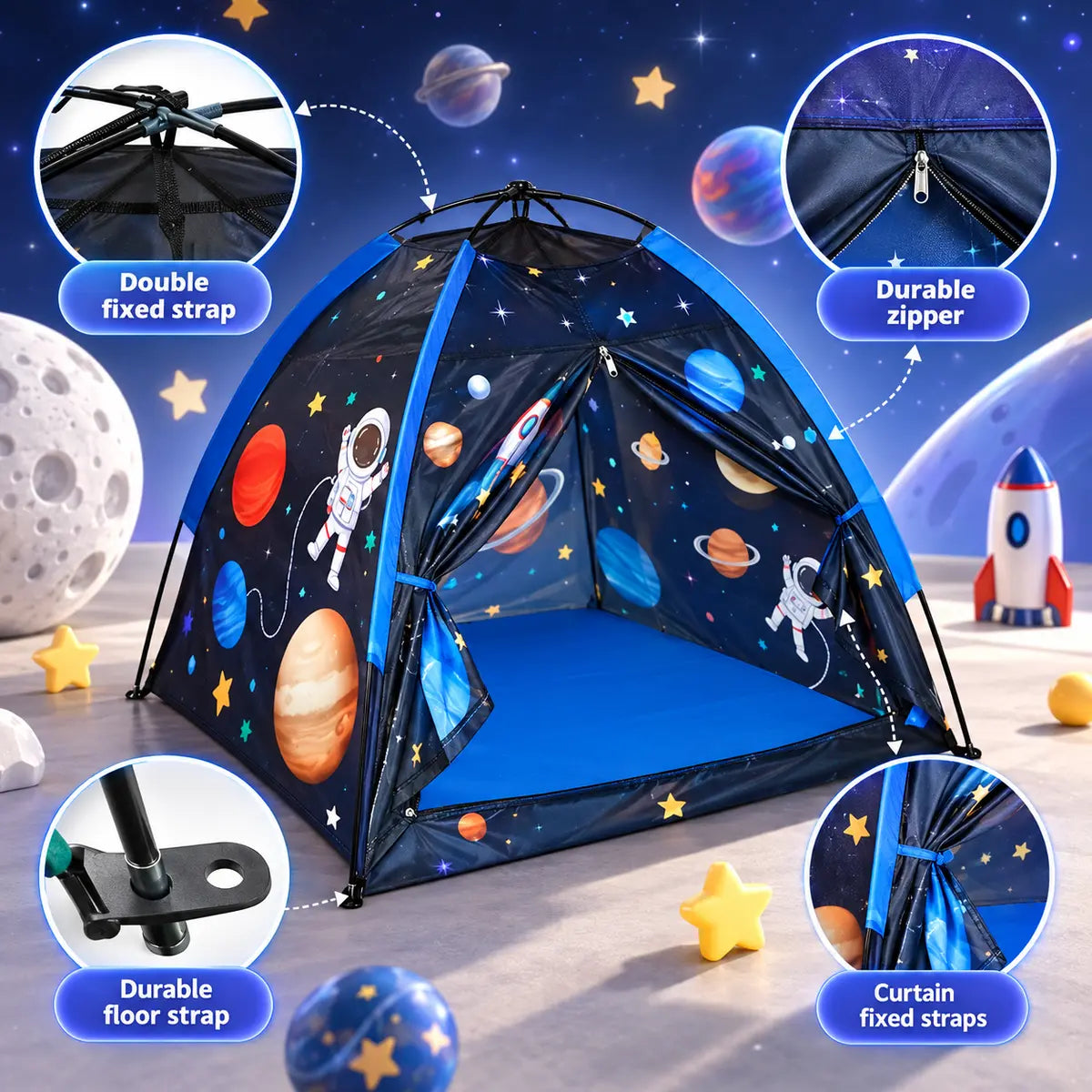 Space World Galaxy Indoor Play Tent House for Kids