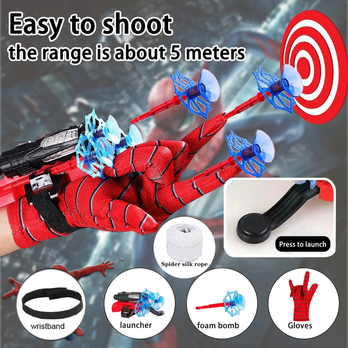 Spiderman Web Shooter Toy for Kids  (2023-2C)