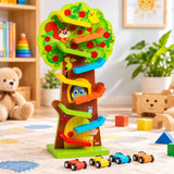 Squirrel Taxiway - Wooden Car Ramp Toy for Kids