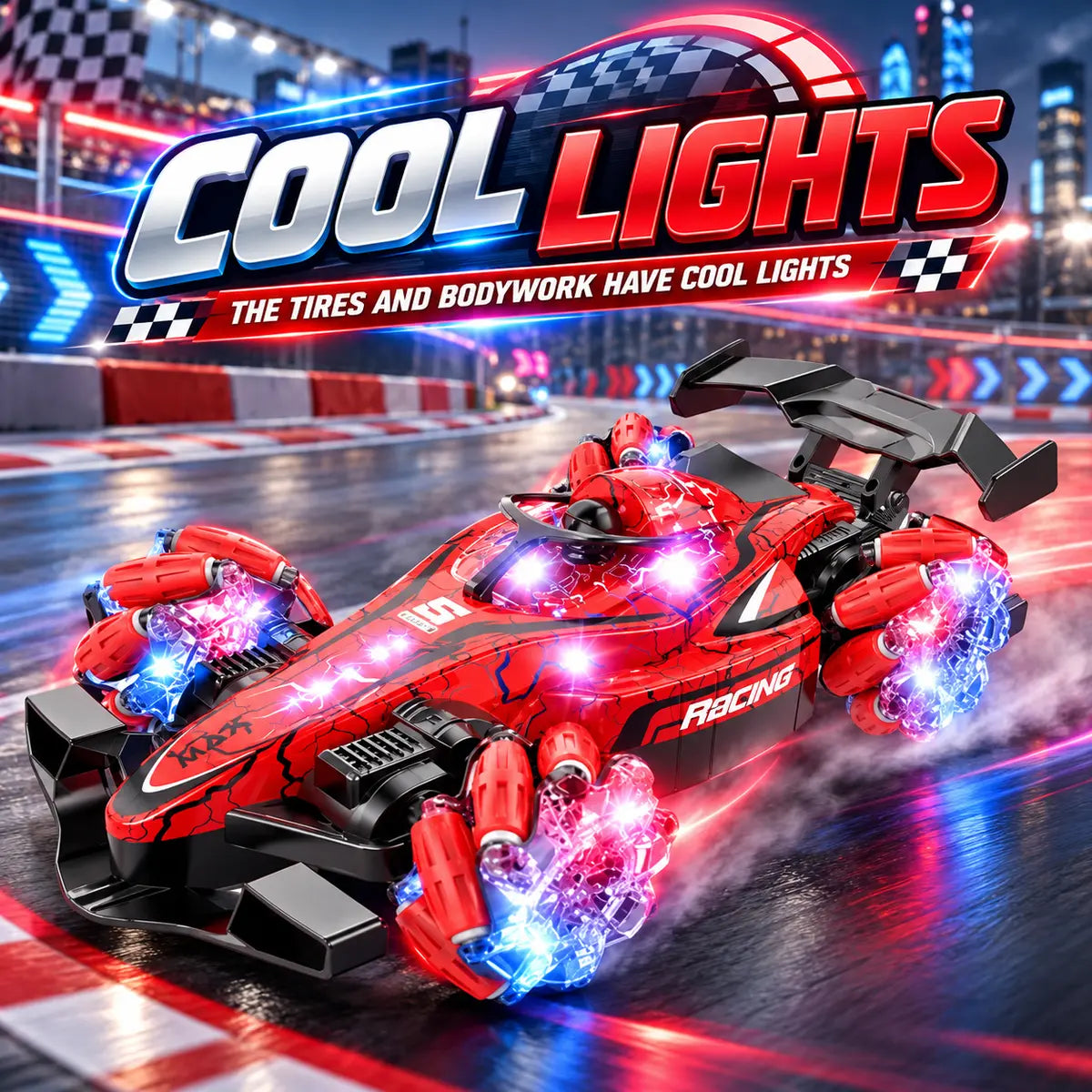 Stunt RC Drift Racing Car with Smoke & Light (S280)