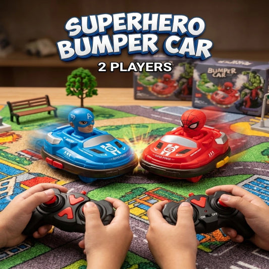 Avengers superhero ride-on bumper car for 2 players with remote controllers