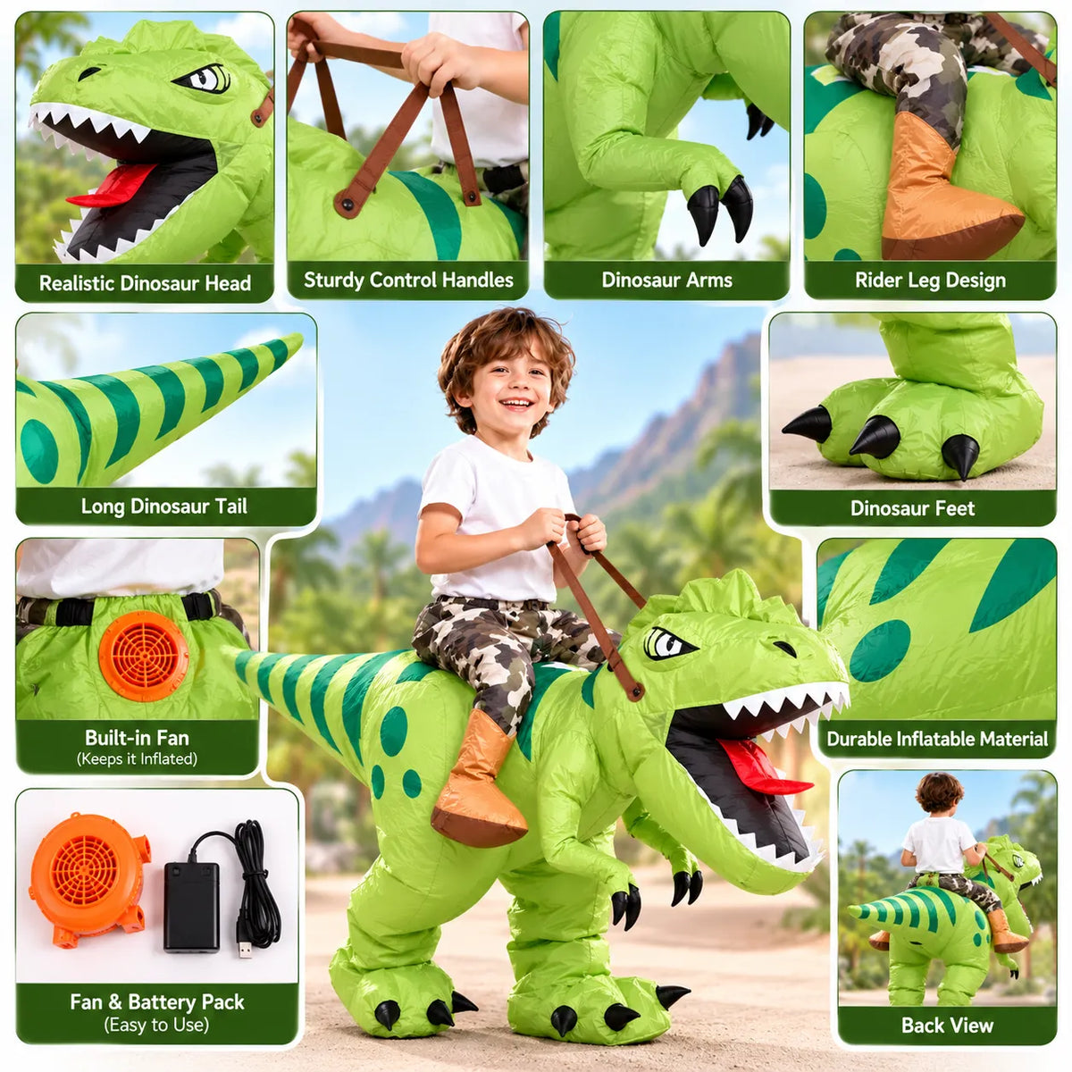 Kids Inflatable Dinosaur Costume (CQ0018)