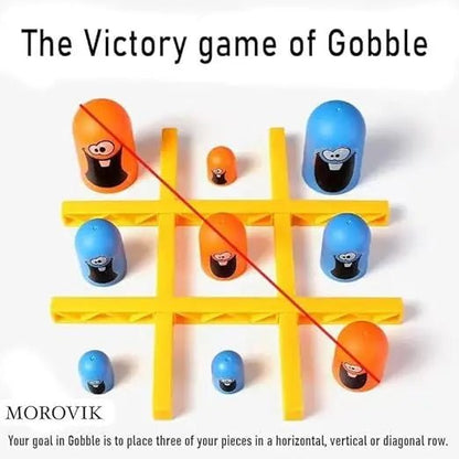 Tic Tac Toe Gobble Board Game | Board Games for Adults | Kids Brain Development - Toynix