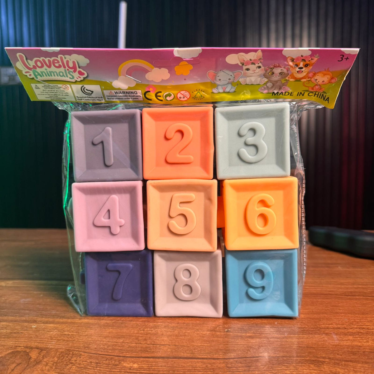Large Soft teethers Building Blocks Numbers and Shapes For Kids (8850-12)