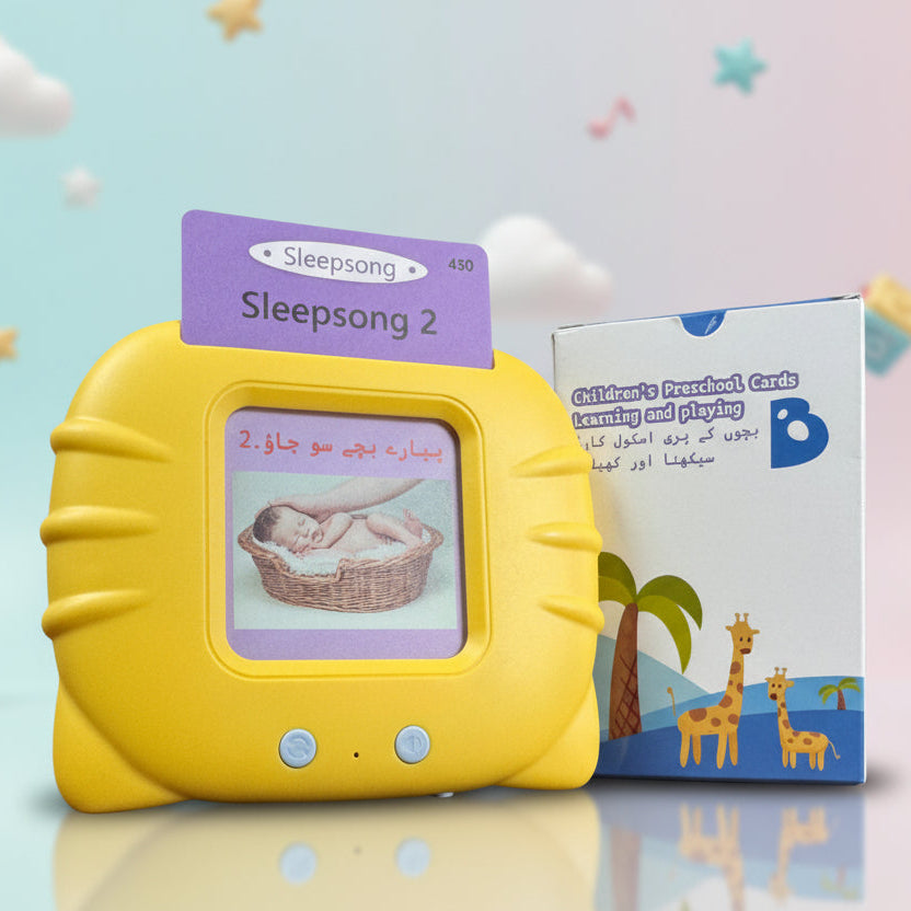 Bilingual Talking Flash Cards For Kids - Educational Learning (English+Urdu)