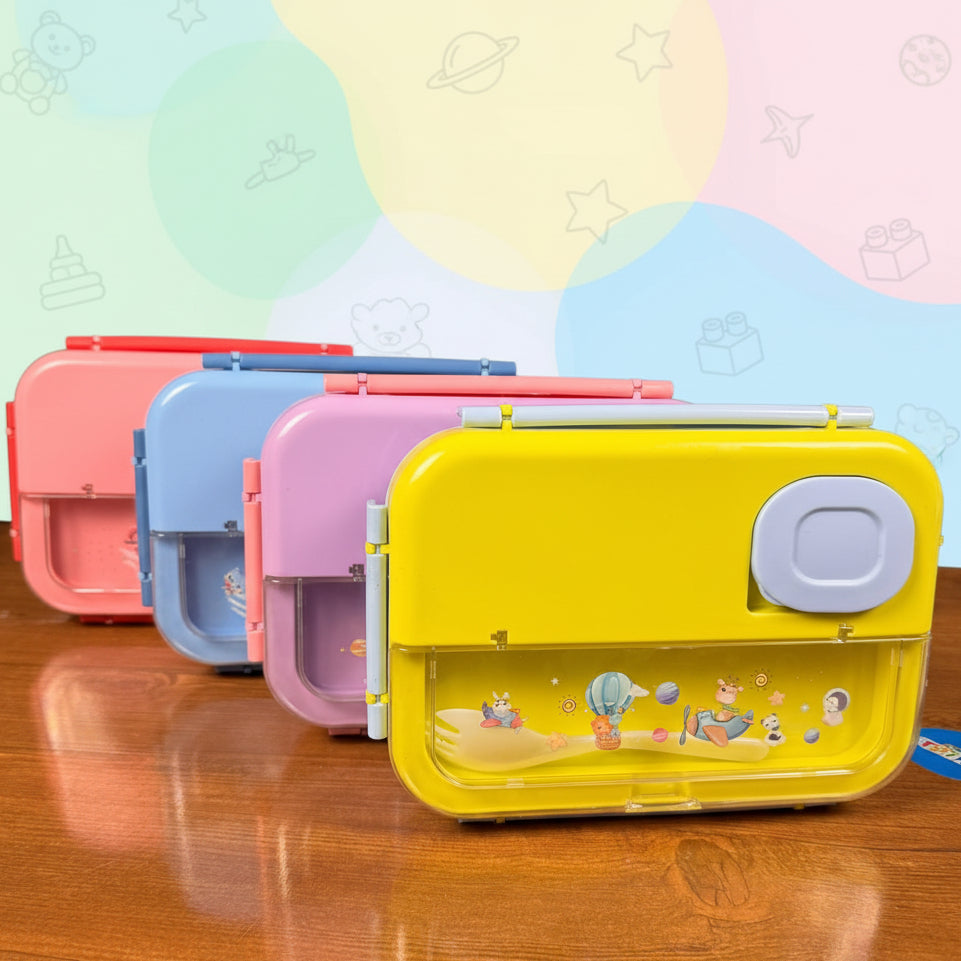 Premium Plastic Lunch Box with Sauce Container (029-27)