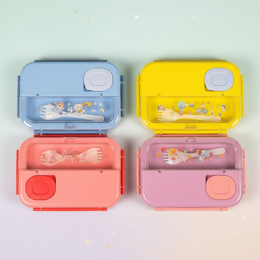 Premium Plastic Lunch Box with Sauce Container (029-27)