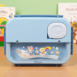 Premium Plastic Lunch Box with Sauce Container (029-27)