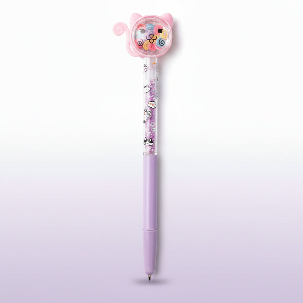 Cute Cat Glitter Ballpoint Pen For Kids (1005)