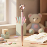 Cat Ballpoint Pen With Ball For Kids (1111)